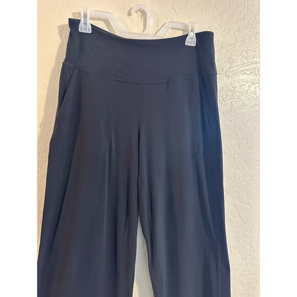 Lululemon Black Wide Leg Stretchy Waistband High Waisted Yoga Pants - Picture 5 of 10
